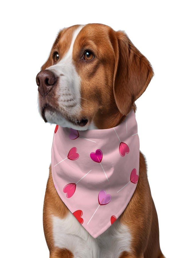 دبليو تقدم W وشاح كيوبيد للكلاب | هذا الوشاح الرائع بتصميمه المذهل هو الإكسسوار المثالي للكلاب الكبيرة والمتوسطة والصغيرة. مقاس واحد يناسب الجميع. (درجات اللون الوردي) - Image 2